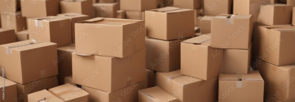 Group of empty brown cardboard boxes, recyclable, texture, disposal Group of empty brown cardboard boxes, recyclable, texture, disposal
