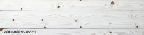 Vintage white washed wooden boards with knots and grain detail, close-up, textured, distressed