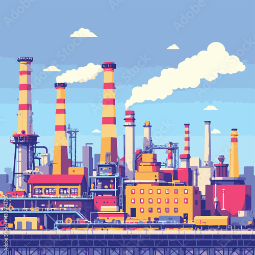 oil refinery factory