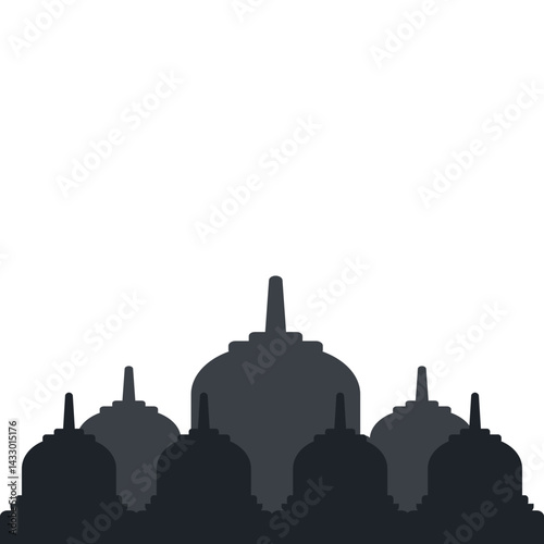 Silhouette Borobudur Temple 
