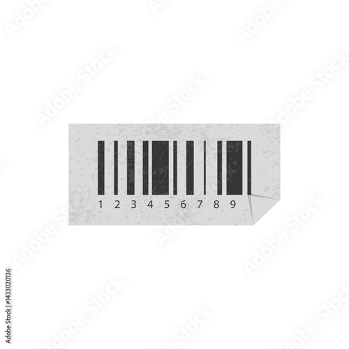 Textured Barcode Label Sticker