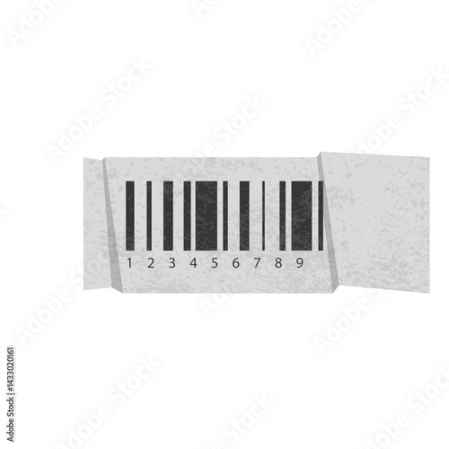 Textured Barcode Label Sticker