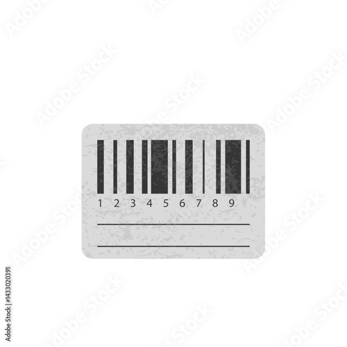 Textured Barcode Label Sticker