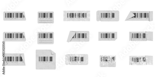 Textured Barcode Label Sticker