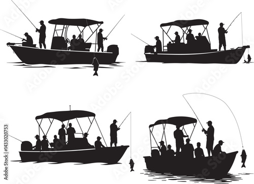 Fishing Trawler Silhouette Commercial Boat Trawler