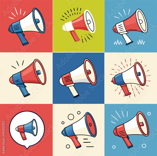 Megaphone Illustrations