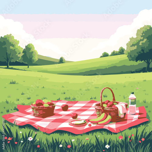 picnic in the countryside