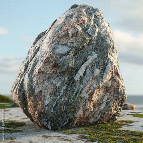 Conglomerate Rock – Mixed Pebble Stone Texture