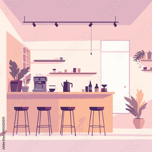 interior of a dining or pantry room
