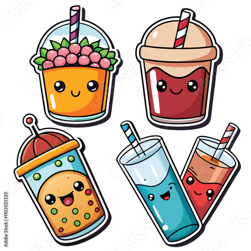 Cute Cartoon Drinks