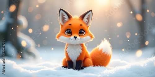 fox in the snow