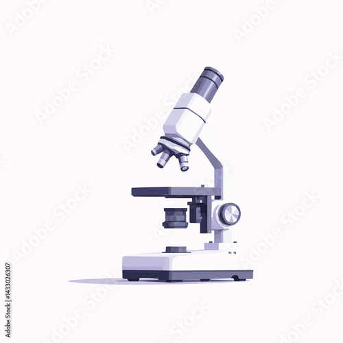 microscope isolated on white