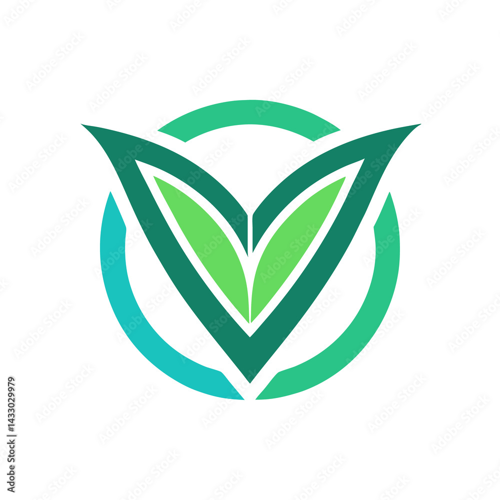 Fototapeta premium Verdant Vibe logo design