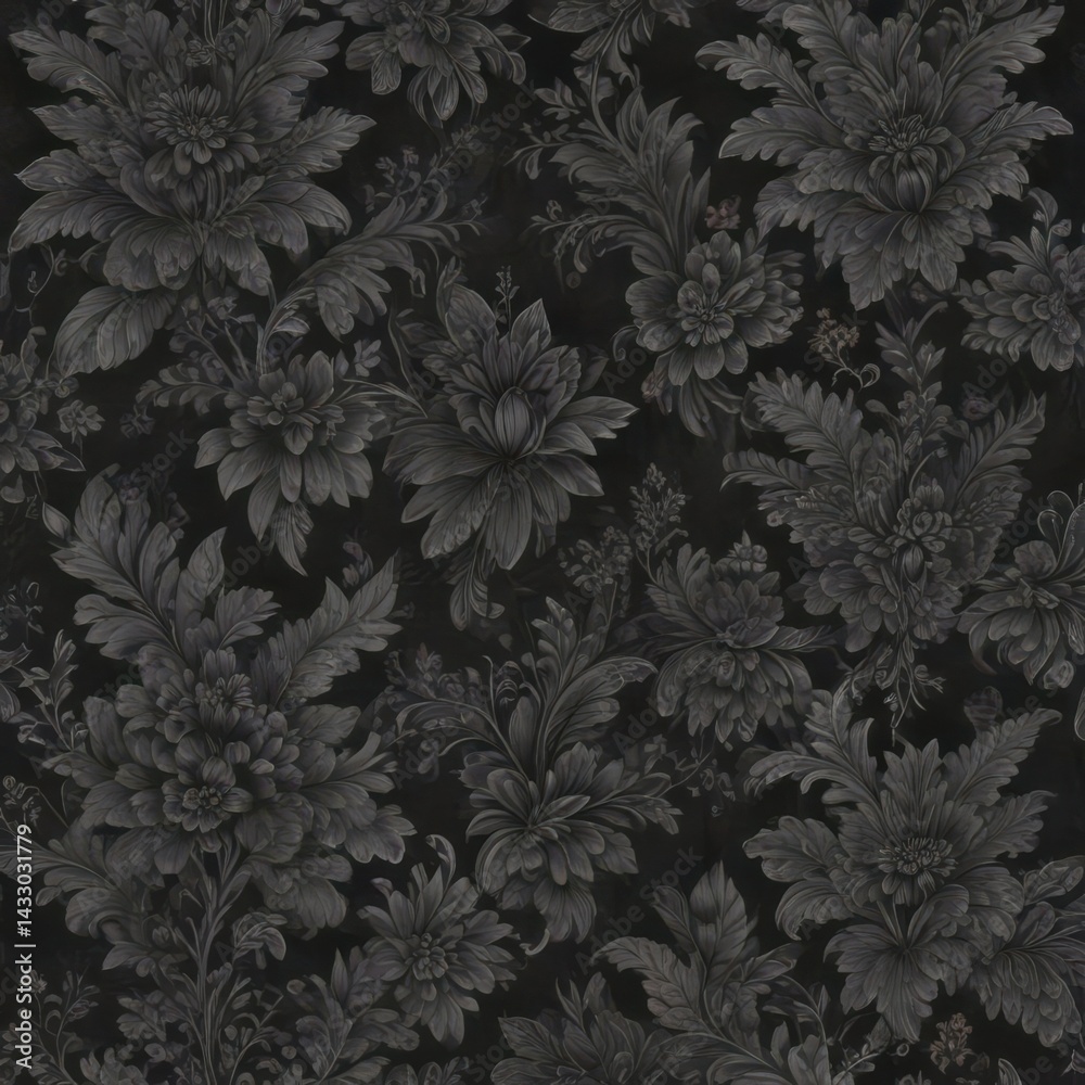 custom made wallpaper toronto digitalseamless floral pattern