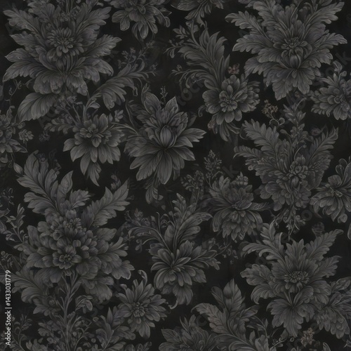Wallpaper Mural seamless floral pattern Torontodigital.ca