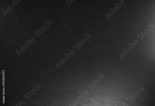 Sleek black leather surface, subtle grain, high gloss , subtle, product, dark