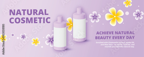 Banner ads for beauty and skin care products