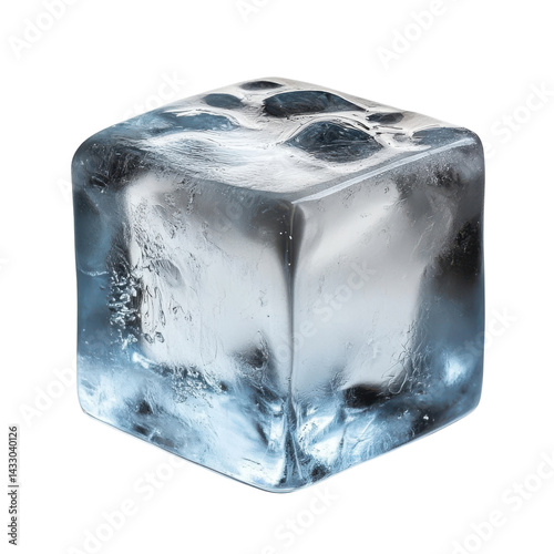 ice cube isolated on white background