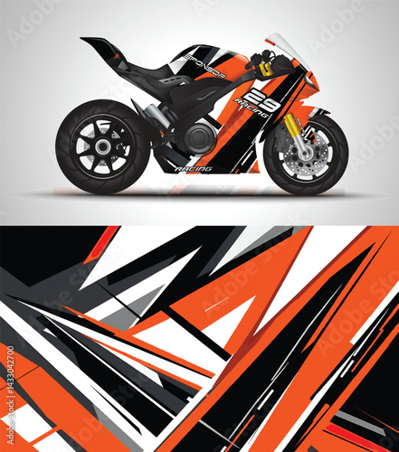 Custom bike body decal and vinyl wrap  
