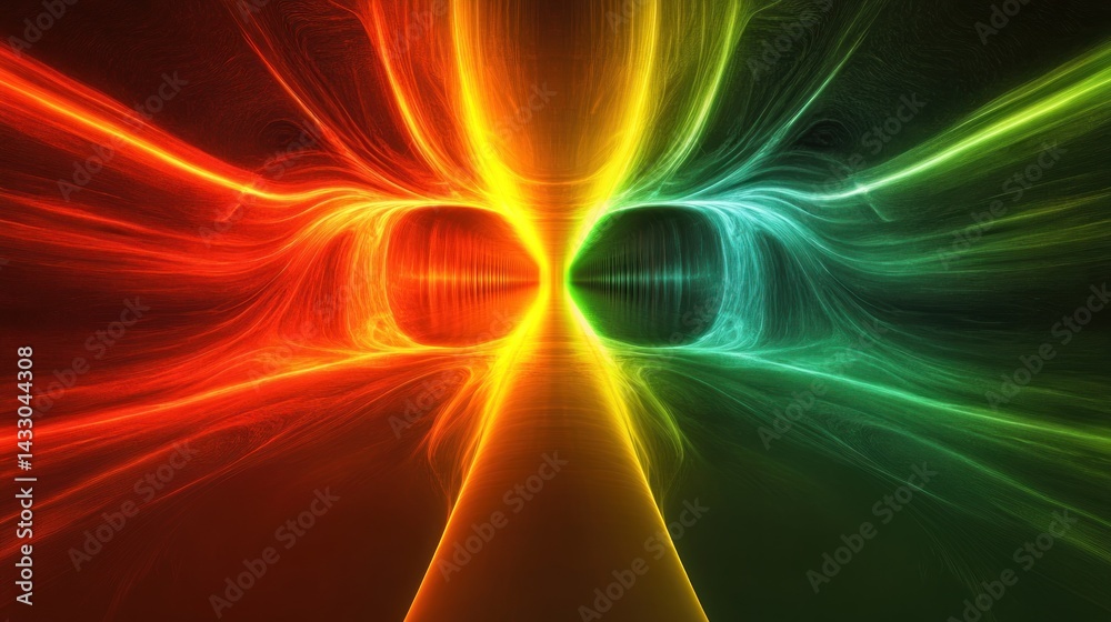 Fototapeta premium Abstract colorful energy burst