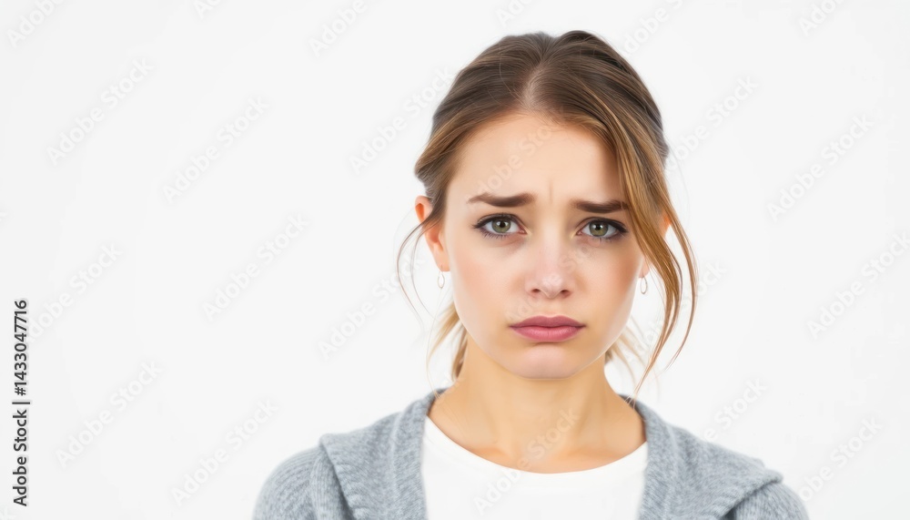 Woman with a concerned expression (1) Woman with a concerned expression (1)
