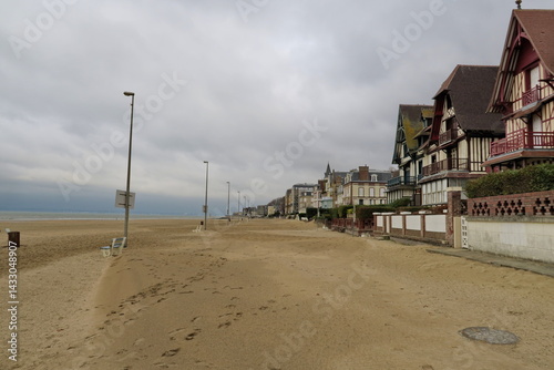 Plage de Trouville sur Mer, Normandie, France.