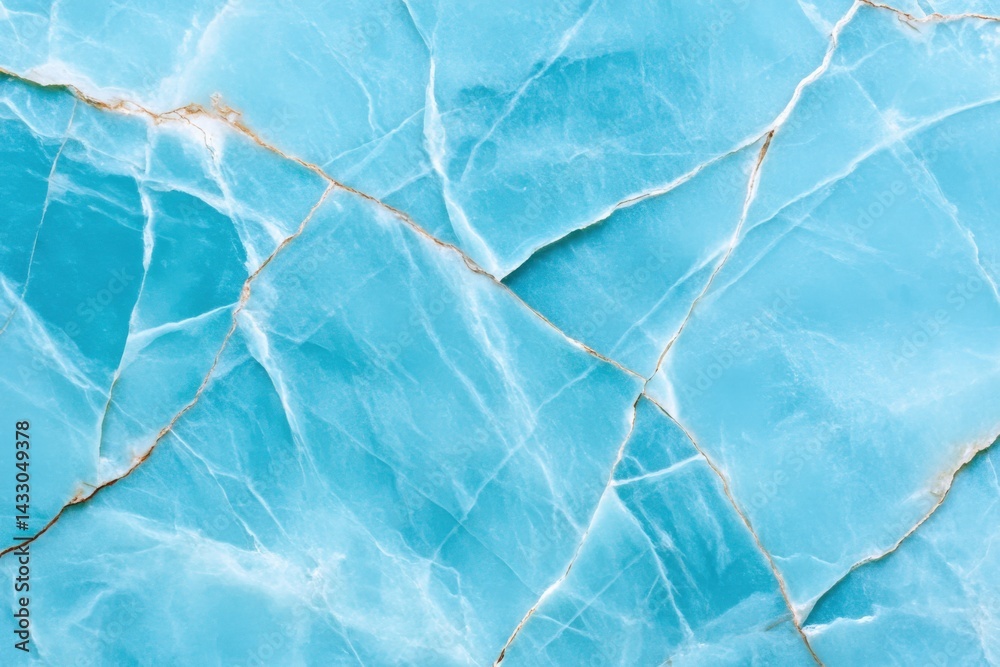 Obraz premium Blue stone with cracks texture