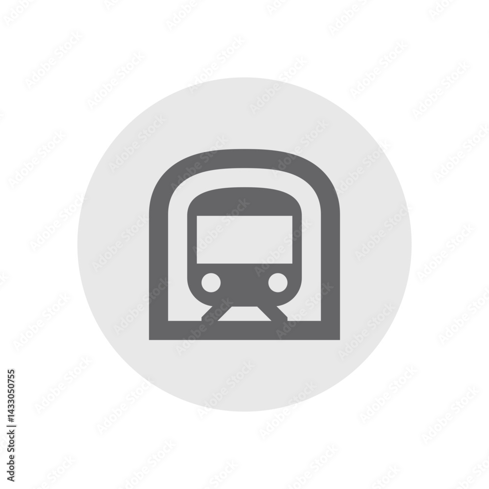 Subway Outlined Icon Subway Outlined Icon