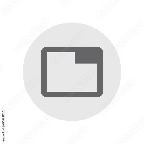Picture in Picture Circle Icon
