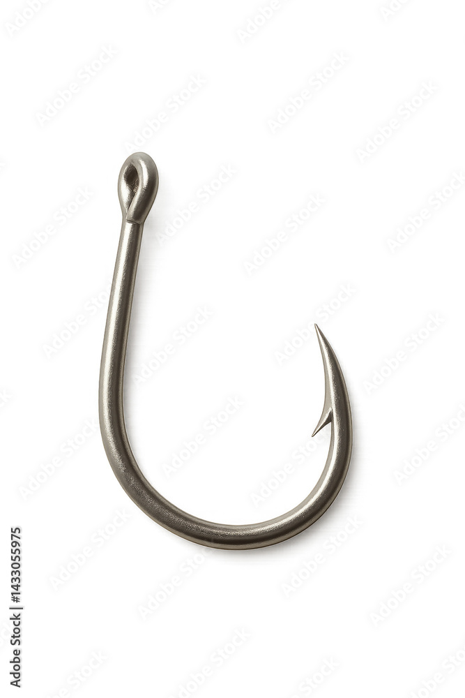 Macro shot of fishing hook in natural environment an angling perspective Macro shot of fishing hook in natural environment an angling perspective