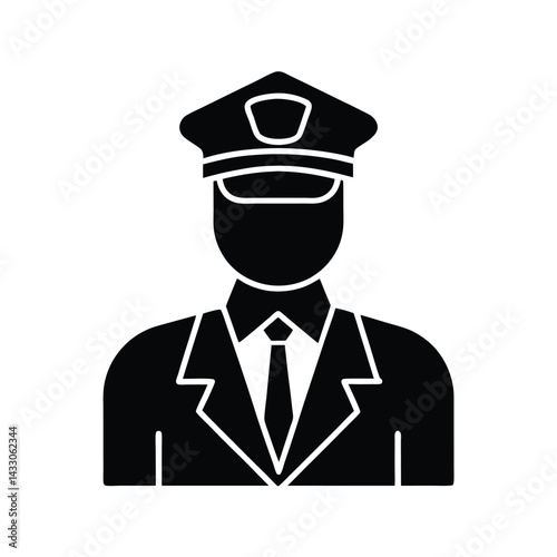 Police Officer Law Enforcement Icon Vector