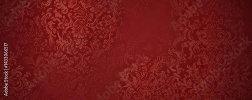 Deep crimson damask wallpaper, classic design , home, vintage pattern