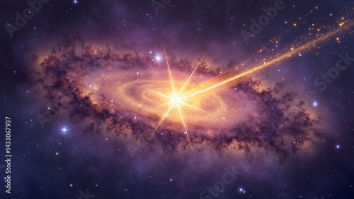 Meteors streaking across the universe
