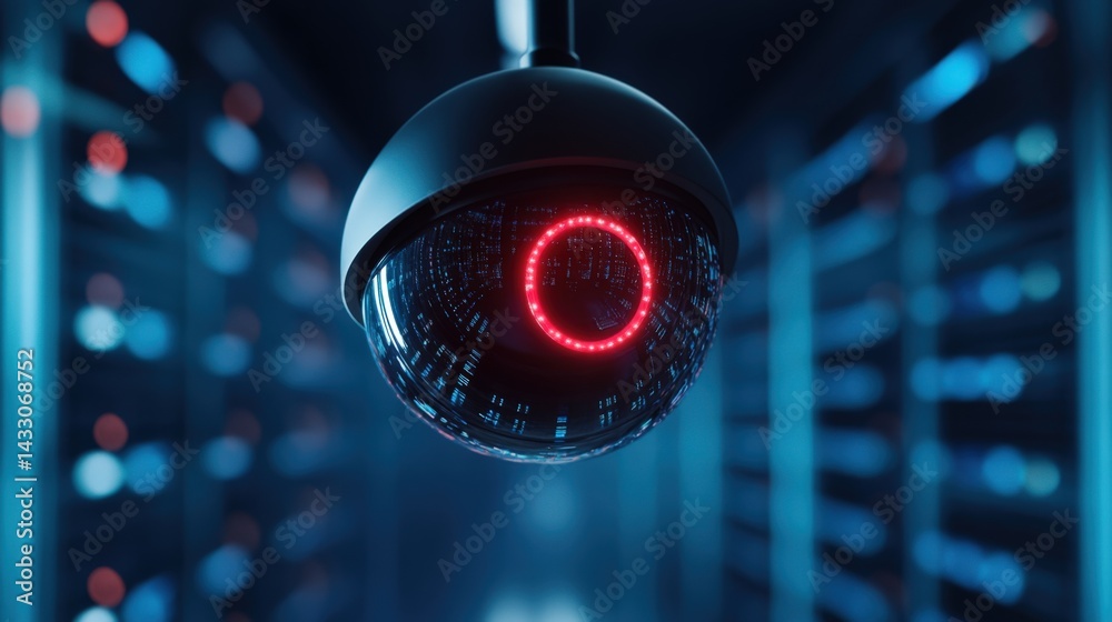 Security camera in server room Security camera in server room