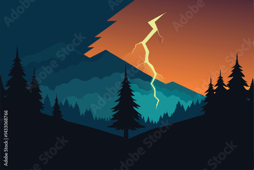 lightning flashing behind dark silhouette of trees.eps
Actions:
