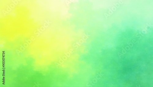 Pastel green and yellow ombre watercolor background, gradient, floral