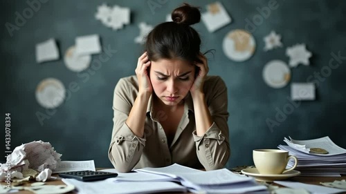 frustated woman losing money bankrupt bankruptcy	 


