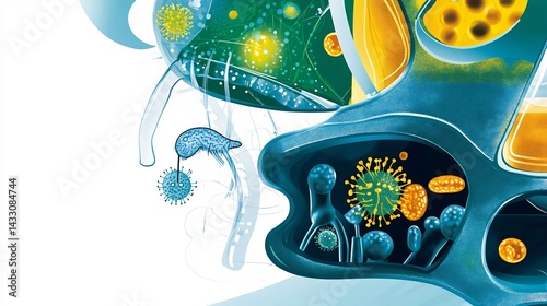 microbiome and proteomic interaction maps illustrated