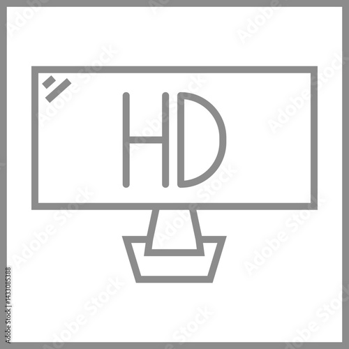 HD Television Icon Design
