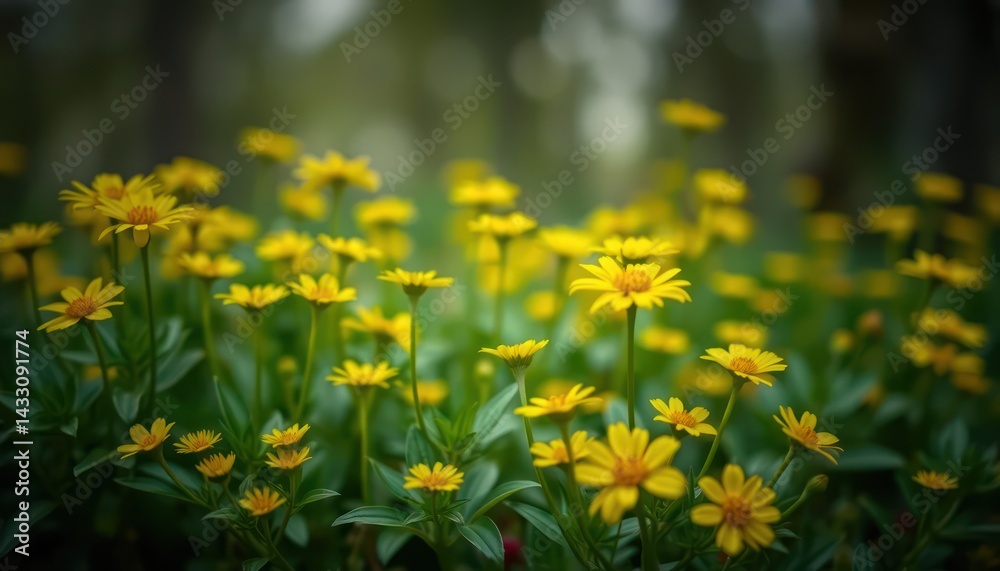 Yellow flowers, soft focus Yellow flowers, soft focus