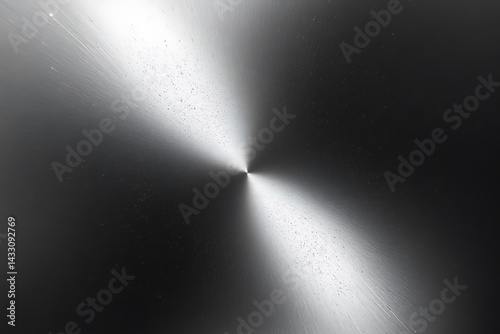 Abstract Metallic Burst, Radiating Silver Gray Lines, Dark Space Effect Texture
