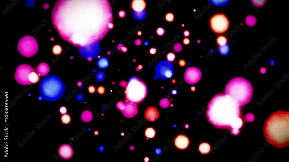 Vibrant Abstract Bokeh of Colorful Light Particles Vibrant Abstract Bokeh of Colorful Light Particles