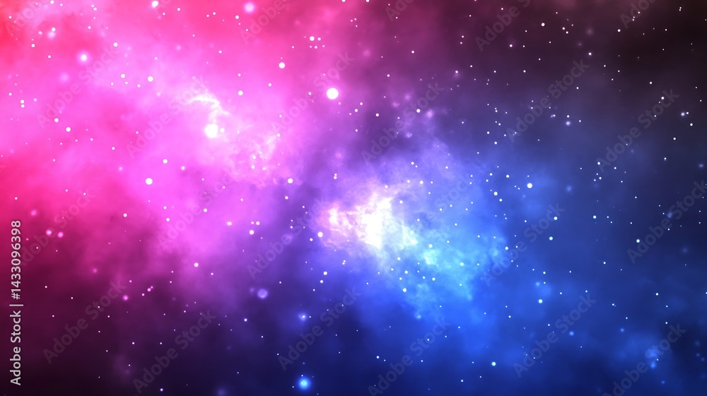 Fototapeta premium Colorful Nebula in Space (1)