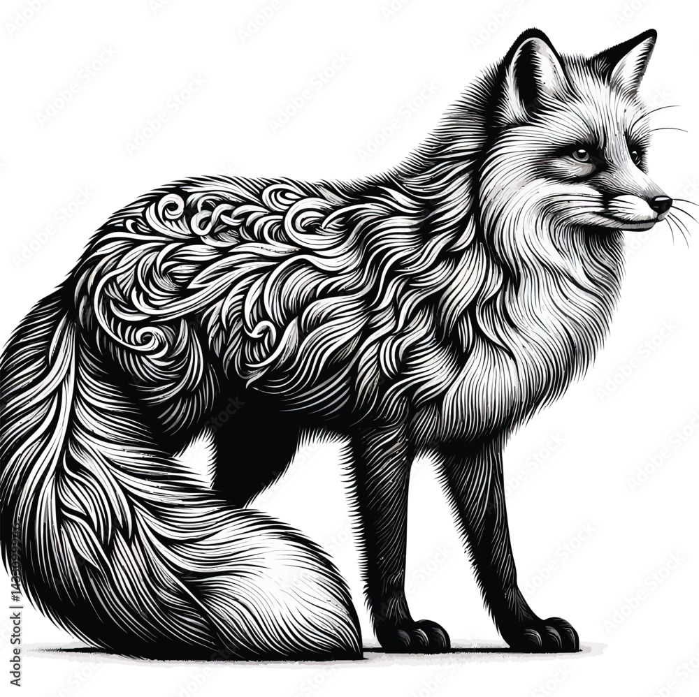 Fototapeta premium Shadow of the Fox.6