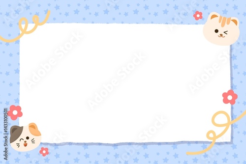 Bear kawaii cute background. Soft pastel background illustration cute style. Concept for design and presentation