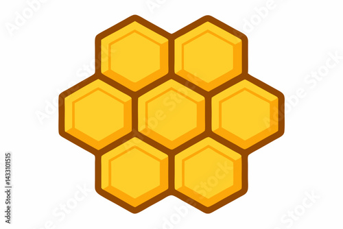  honeycomb vector illustration