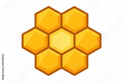 honeycomb vector illustration