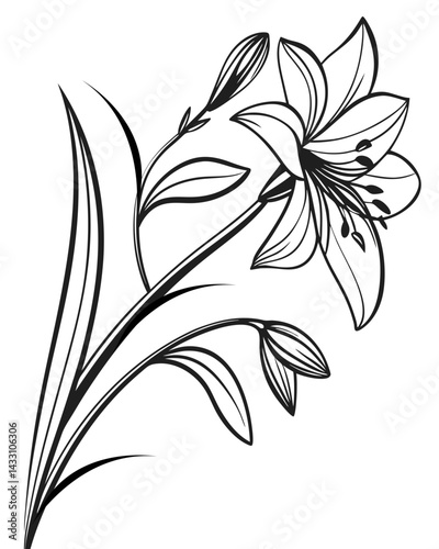 This design features clean outlines, soft curves, and a modern aesthetic, making it ideal for tattoos, logos, stationery, fabric prints, or digital design. 