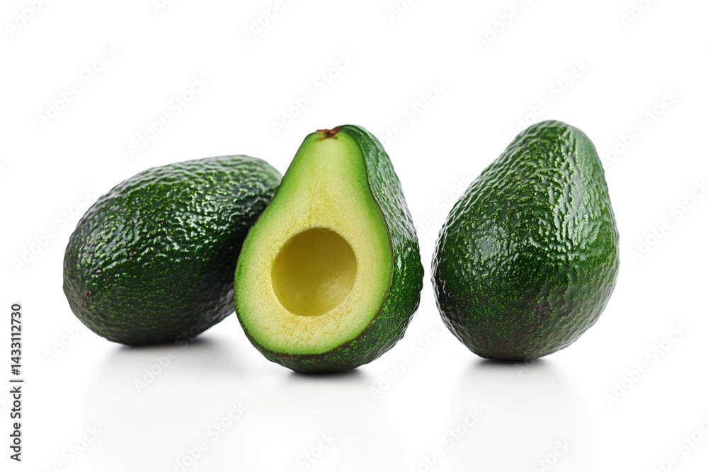 avocado isolated on white avocado isolated on white