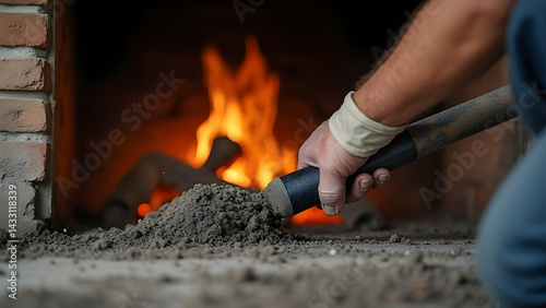 Cleaning Ashes Out of a Brick Fireplace